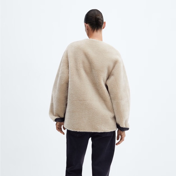 Mango Tan Teddy Jacket - Picture 3 of 11